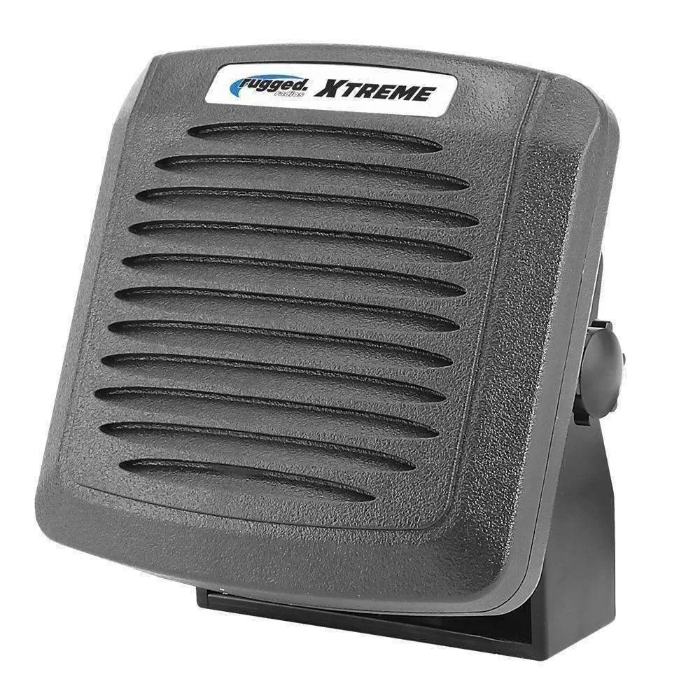 EX-SPK-X – RUGGED RADIO Speaker, 5 Inch Length x 4 Inch Width x 1 Inch Height Waterproof External Speaker 15 Watts Am...